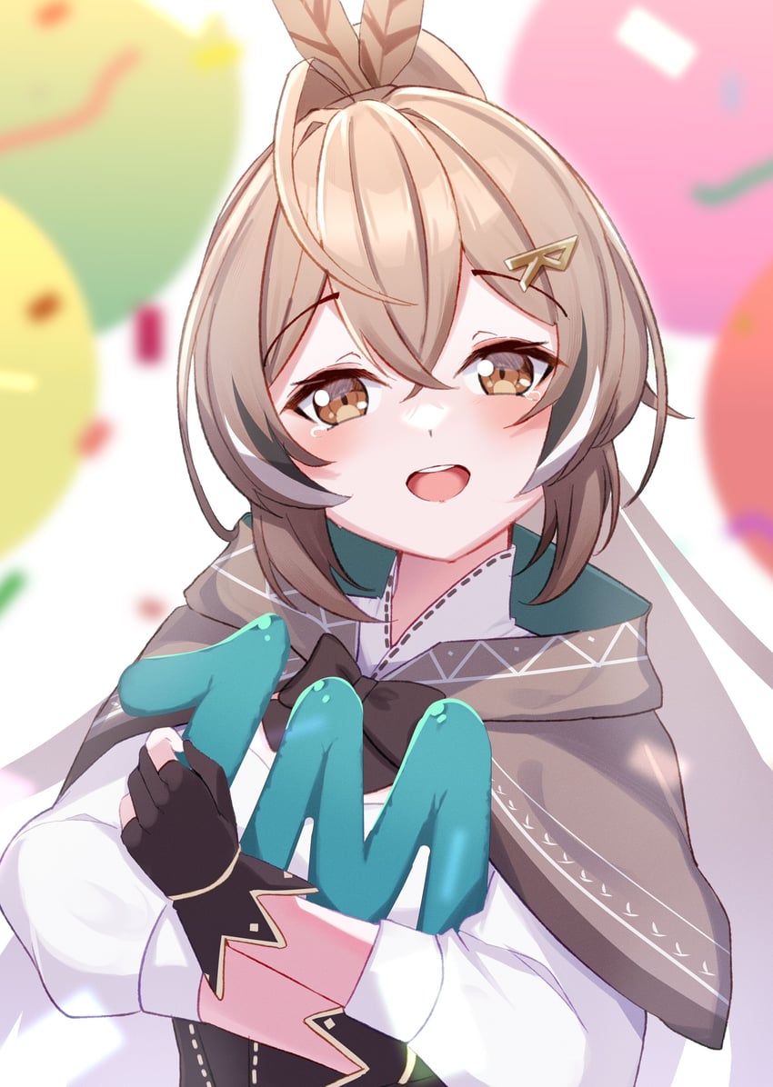 nanashi mumei (hololive and 1 more) drawn by alphaart