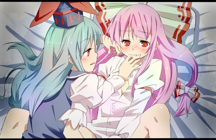 fujiwara no mokou and kamishirasawa keine (touhou) drawn by ema20