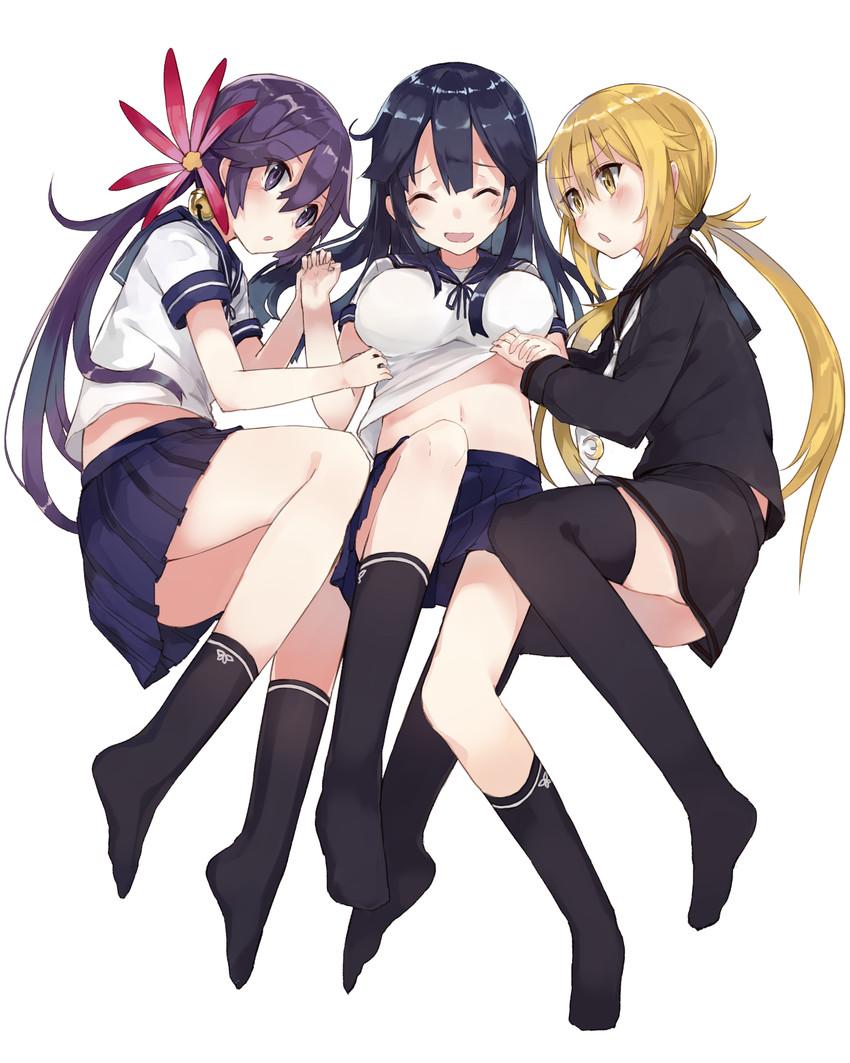 ushio, akebono, and satsuki (kantai collection) drawn by kou_mashiro
