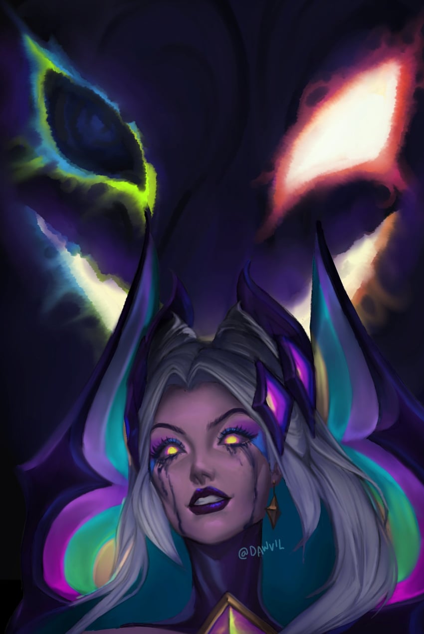 morgana, fiddlesticks, star nemesis fiddlesticks, and star nemesis morgana (league of legends) drawn by dawvil