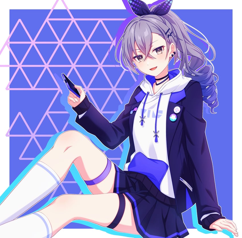 silver wolf (honkai and 1 more) drawn by pochimaru_(marumaru_wanwan)