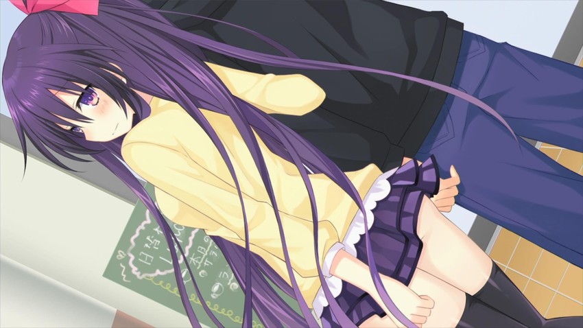 yatogami tohka and itsuka shido (date a live and 1 more) drawn by tsunako