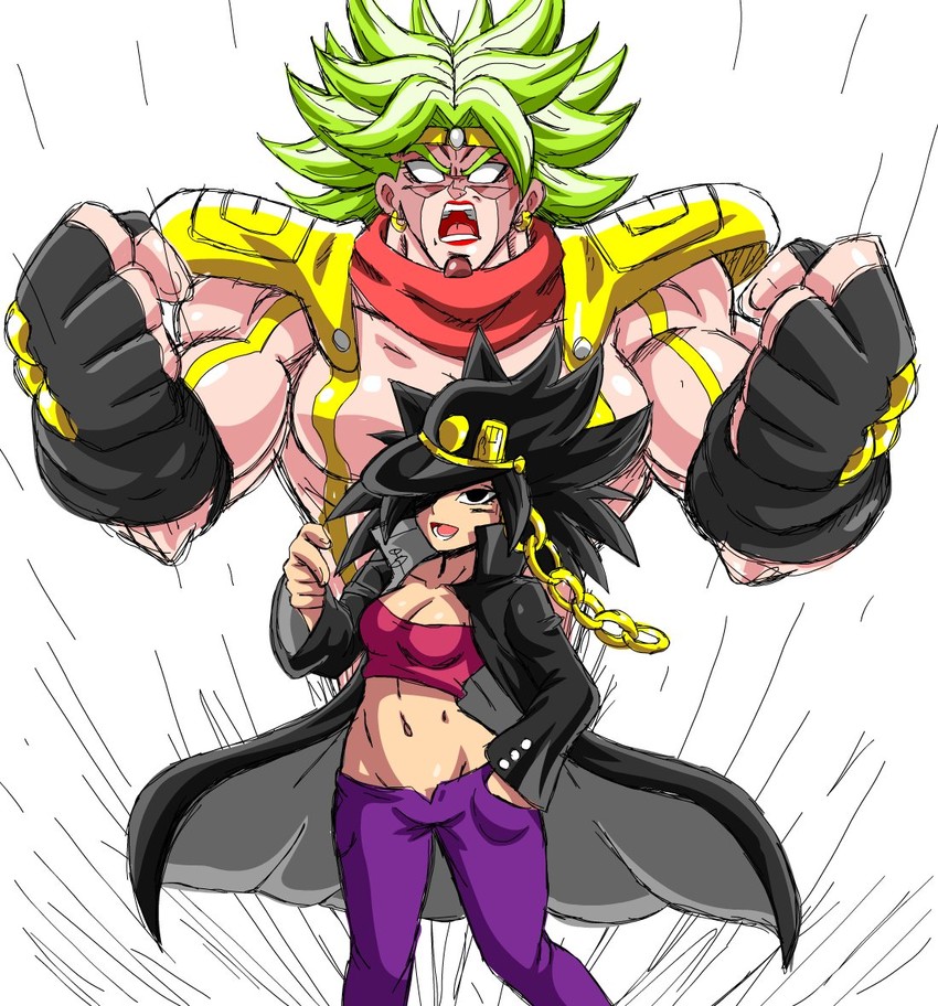 kujo jotaro, star platinum, caulifla, and kale (jojo no kimyou na bouken and 3 more)
