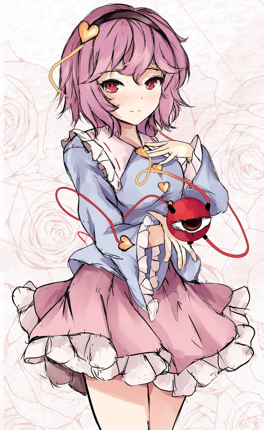 komeiji satori (touhou) drawn by orchid_(orukido)