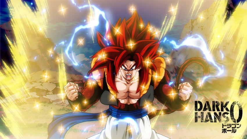 gogeta (dragon ball and 1 more) drawn by darkhans0
