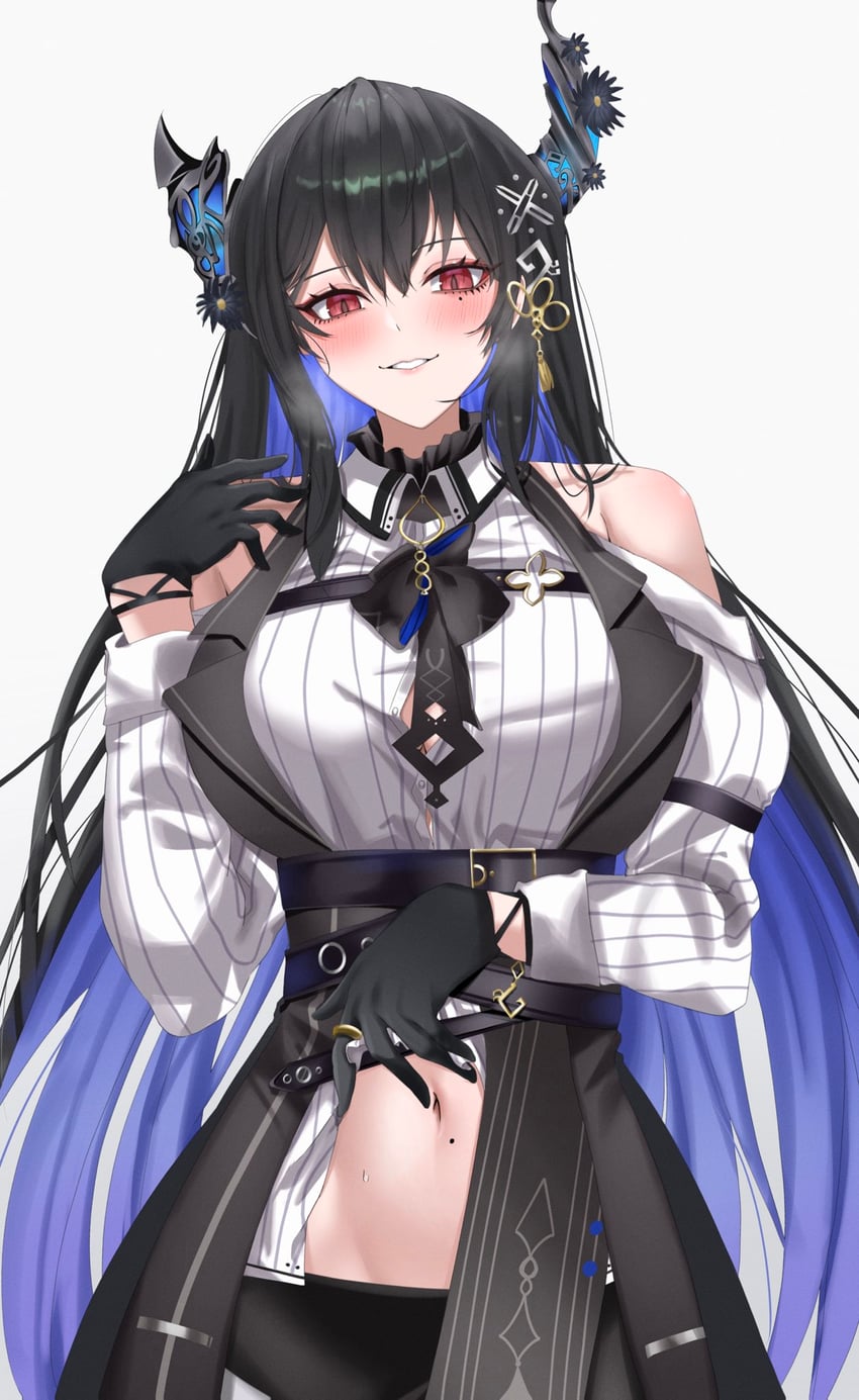 nerissa ravencroft (hololive and 1 more) drawn by yobi_(ybpac18)