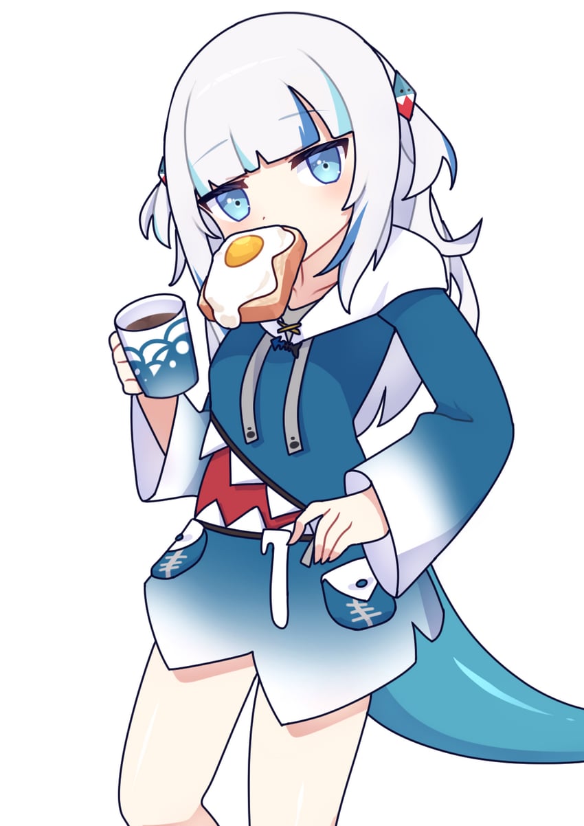gawr gura (hololive and 1 more) drawn by cross_(vgne4542)