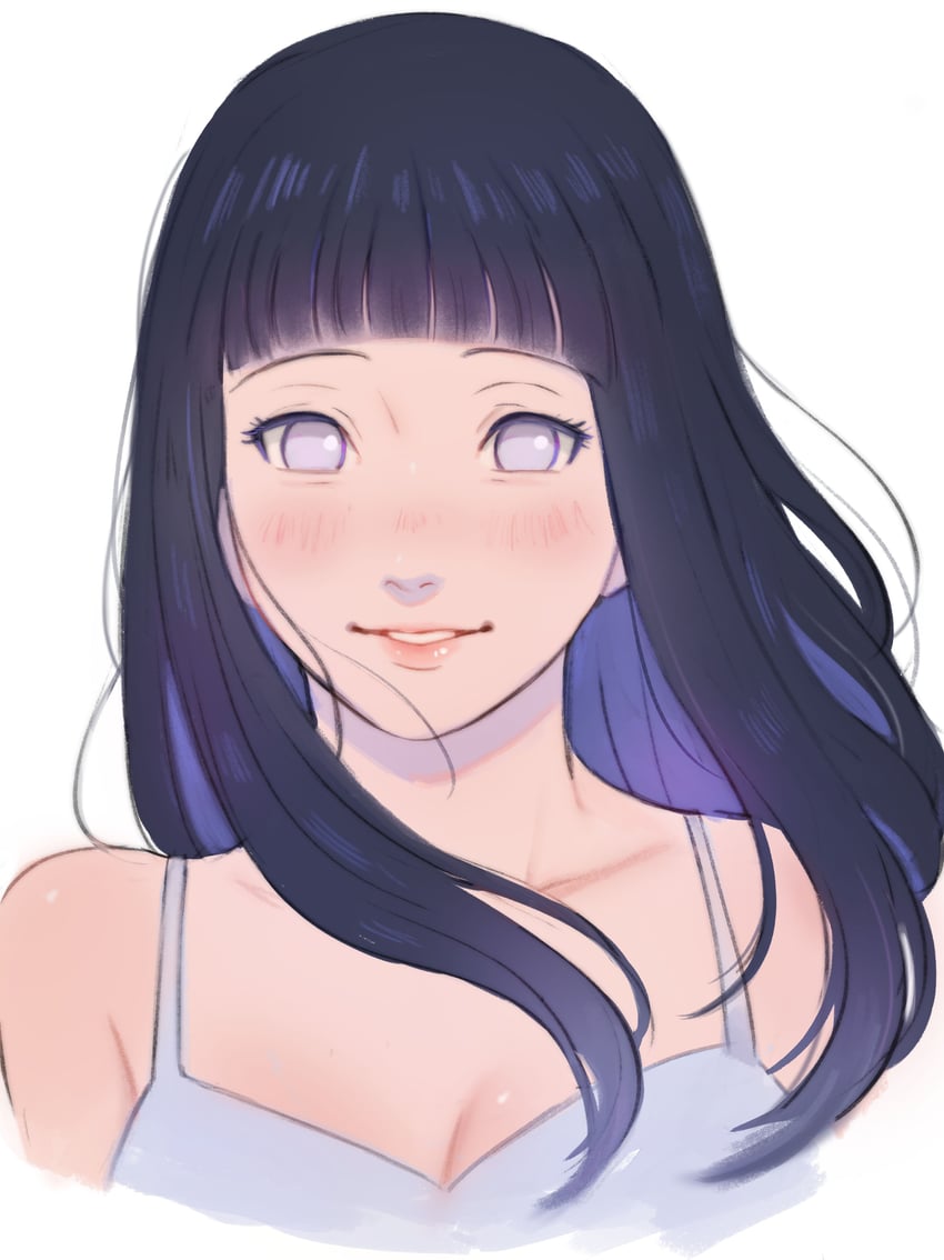 hyuuga hinata (naruto and 1 more) drawn by xmonday_mintx