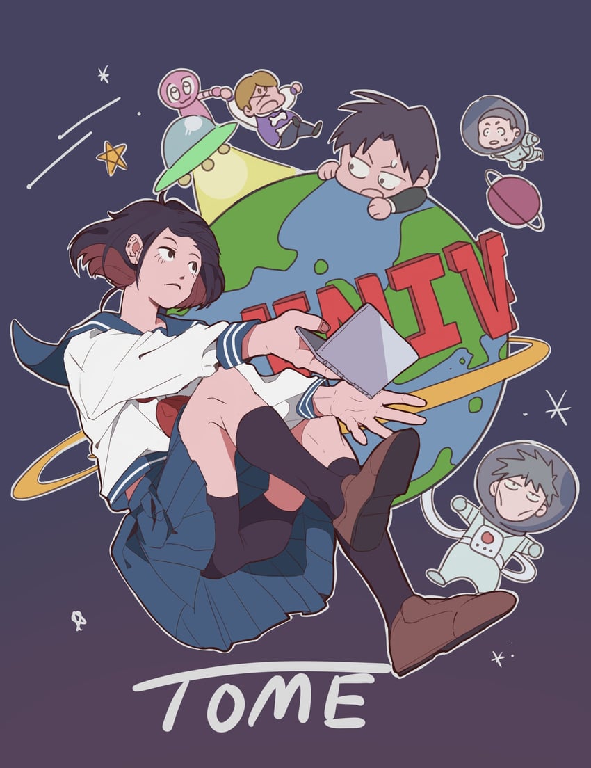kurata tome, inukawa mameta, saruta shirihiko, kijibayashi haruto, takenaka momozou, and 1 more (mob psycho 100) drawn by pip967049284645