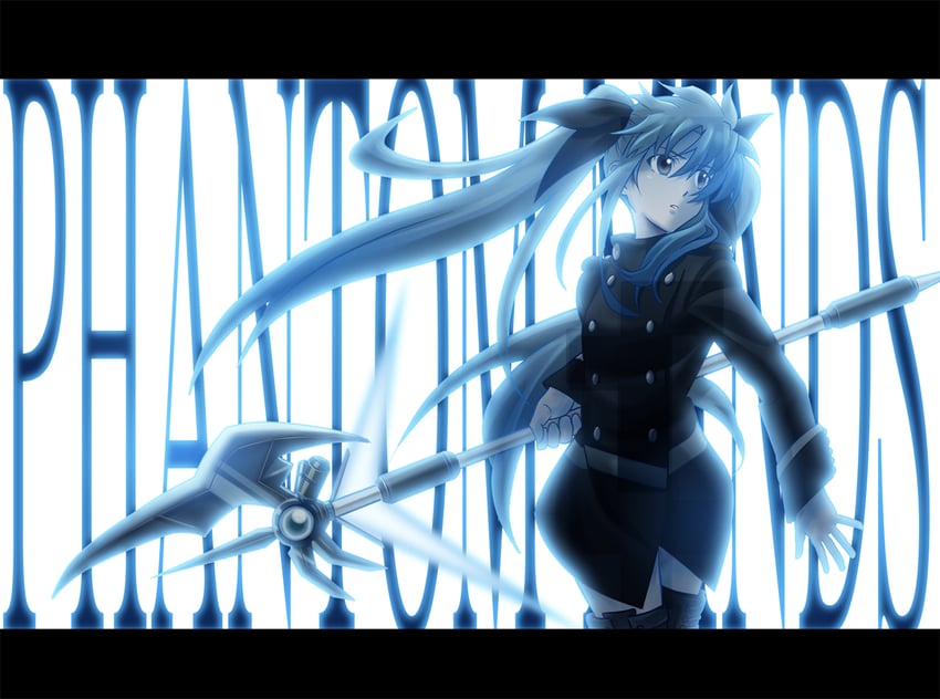 fate testarossa, mizuki nana, and bardiche (lyrical nanoha and 2 more) drawn by magana