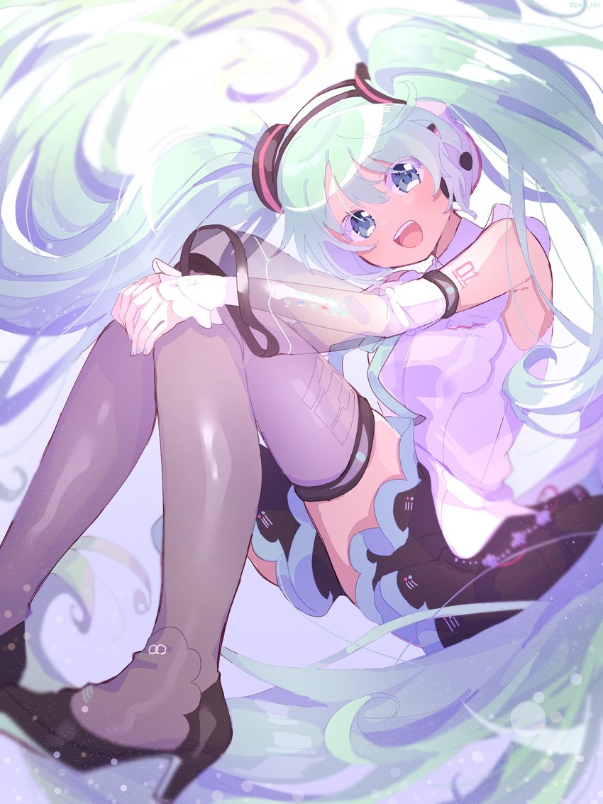 hatsune miku (vocaloid and 1 more) drawn by serizawa_serizane
