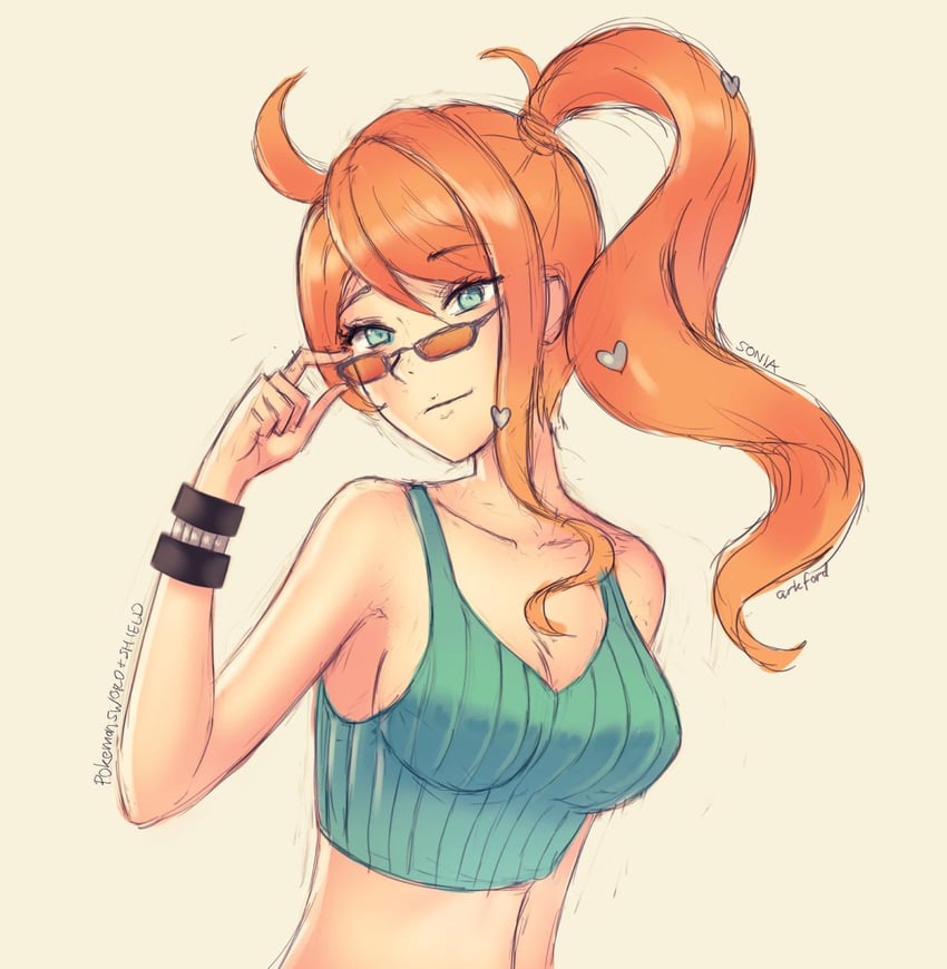 sonia (pokemon and 1 more) drawn by ark_ford