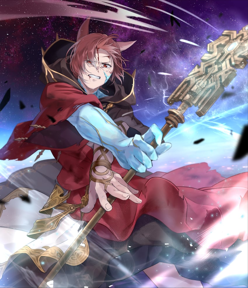 g'raha tia (final fantasy and 1 more) drawn by babape