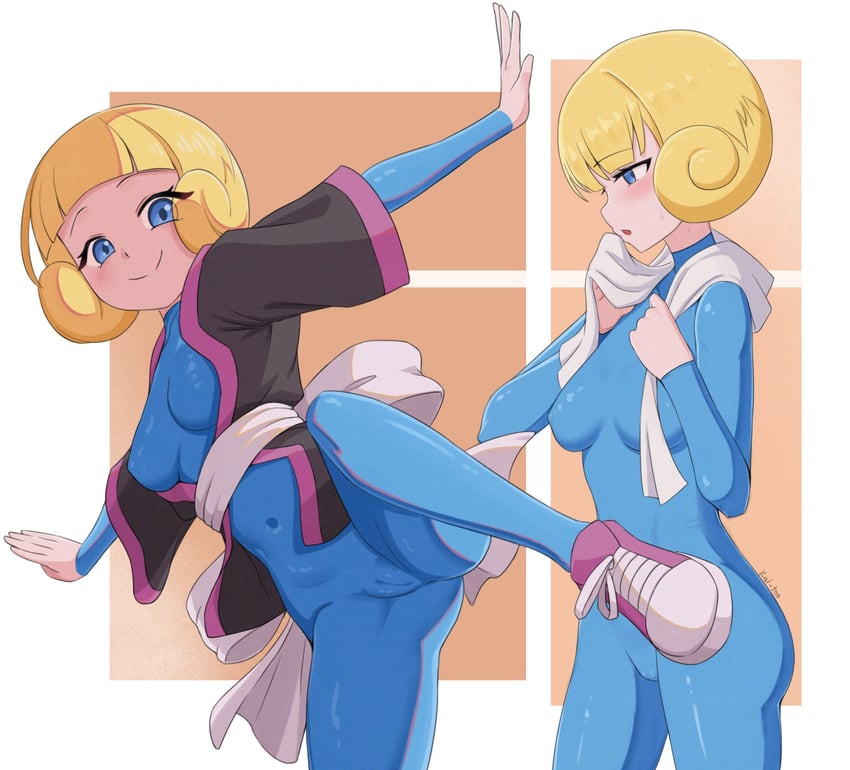 greta (pokemon and 2 more) drawn by kai-too