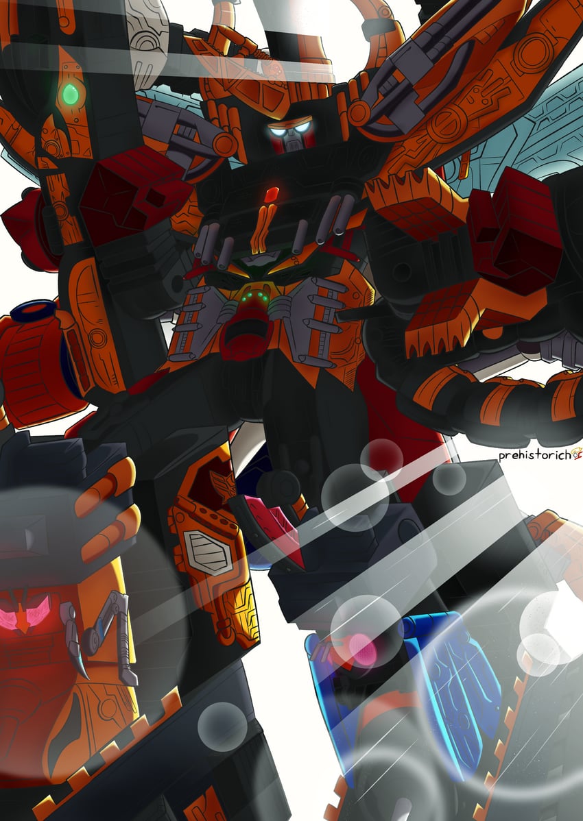 king-ohger, god hopper, god hachi, god ant, god papillon, and 16 more (super sentai and 1 more) drawn by prehistorich