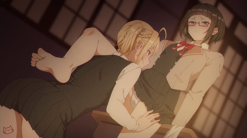 miyamae nonoa and taniyama sayaka (tokidoki bosotto roshia-go de dereru tonari no alya-san) drawn by keihh