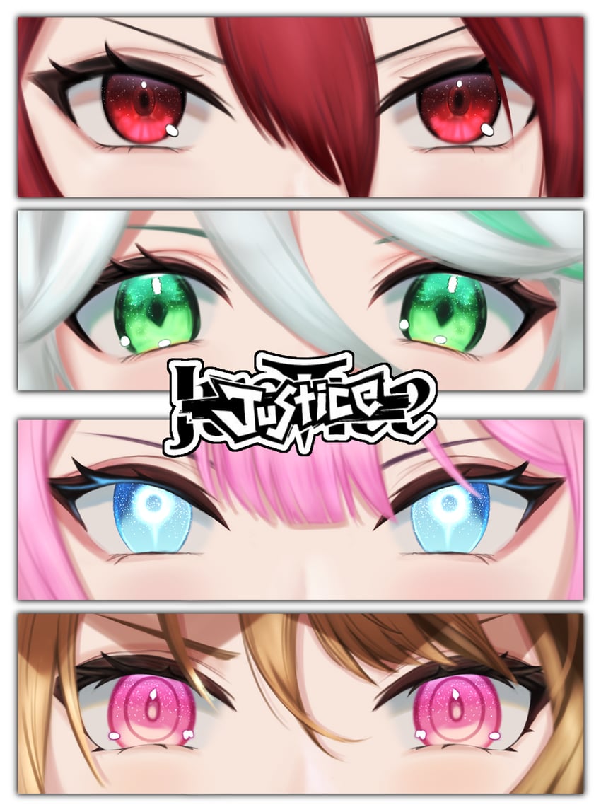 raora panthera, gigi murin, cecilia immergreen, and elizabeth rose bloodflame (hololive and 1 more) drawn by basher