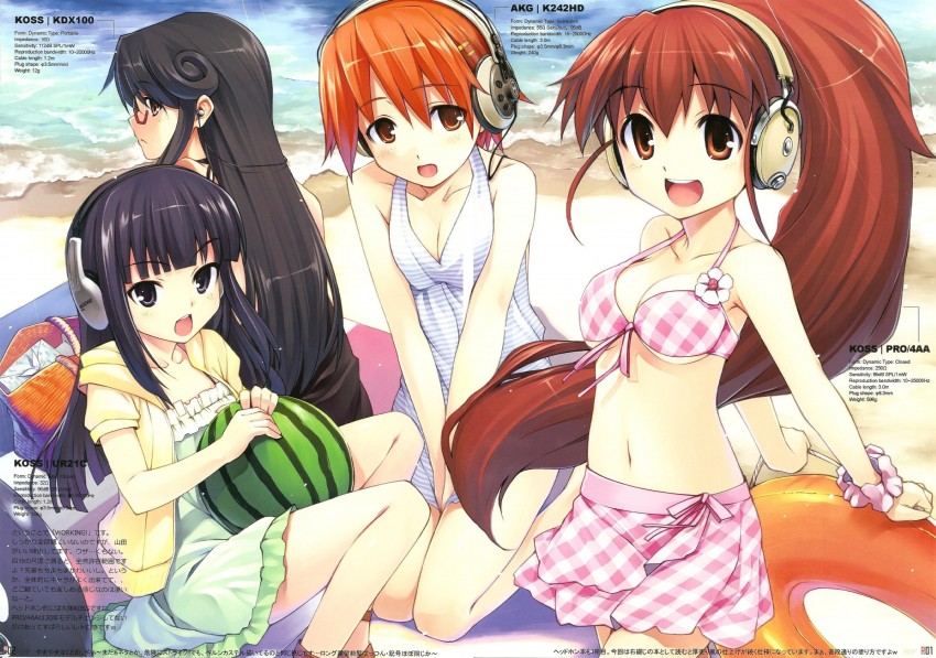 taneshima popura, inami mahiru, yamada aoi, and matsumoto maya (working!!) drawn by hiiro_yuki