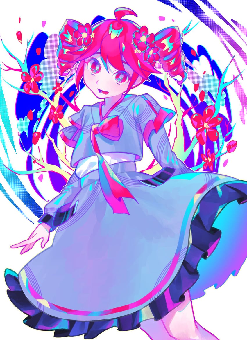 kasane teto (utau and 1 more) drawn by iro_(mywife_sunny)