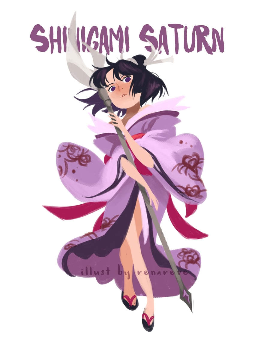 tomoe hotaru (bishoujo senshi sailor moon) drawn by renareve