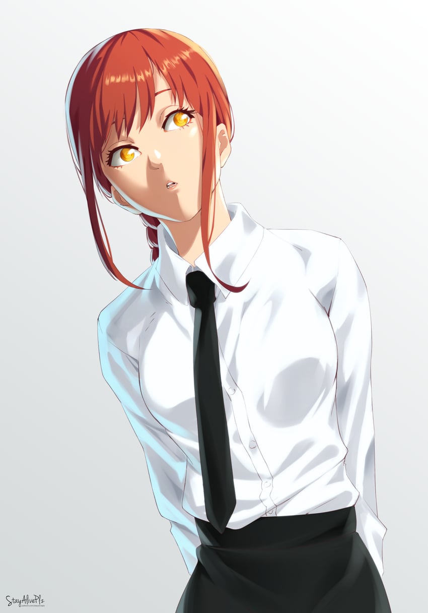 makima (chainsaw man) drawn by stayaliveplz