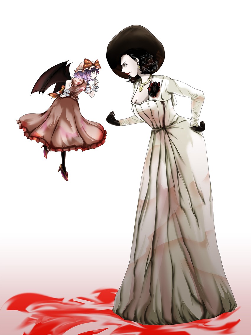 remilia scarlet and alcina dimitrescu (touhou and 2 more) drawn by yokochou