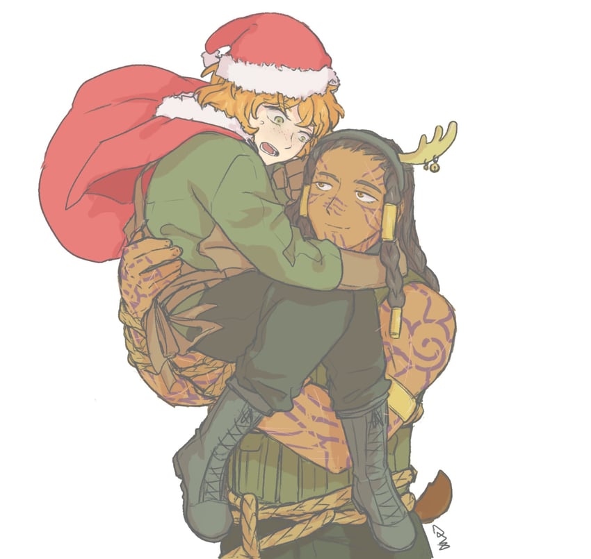 ishmael and queequeg (project moon and 1 more) drawn by worthlessvalor