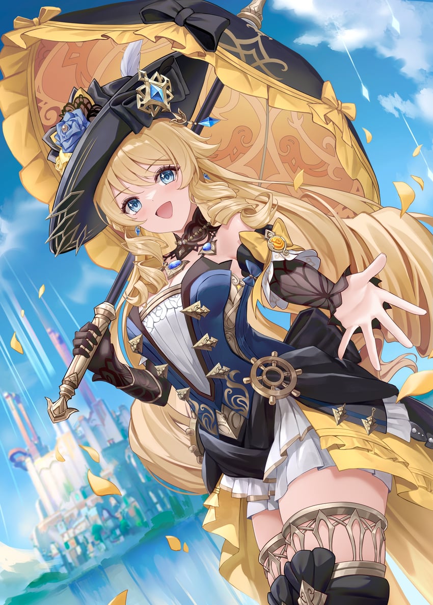 navia (genshin impact) drawn by lunacle