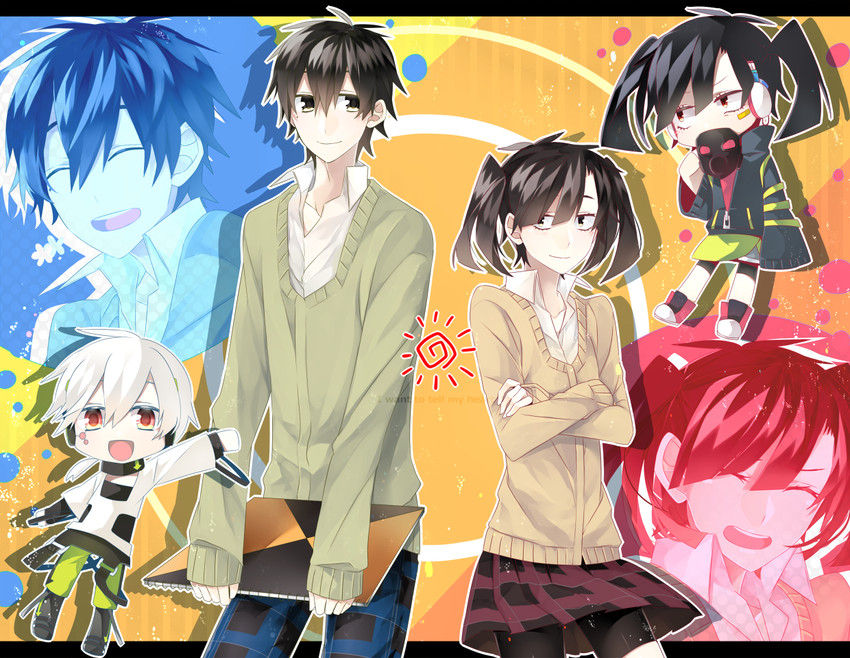 ene, konoha, enomoto takane, and kokonose haruka (kagerou project and 1 more) drawn by pineapple_(a30930s)