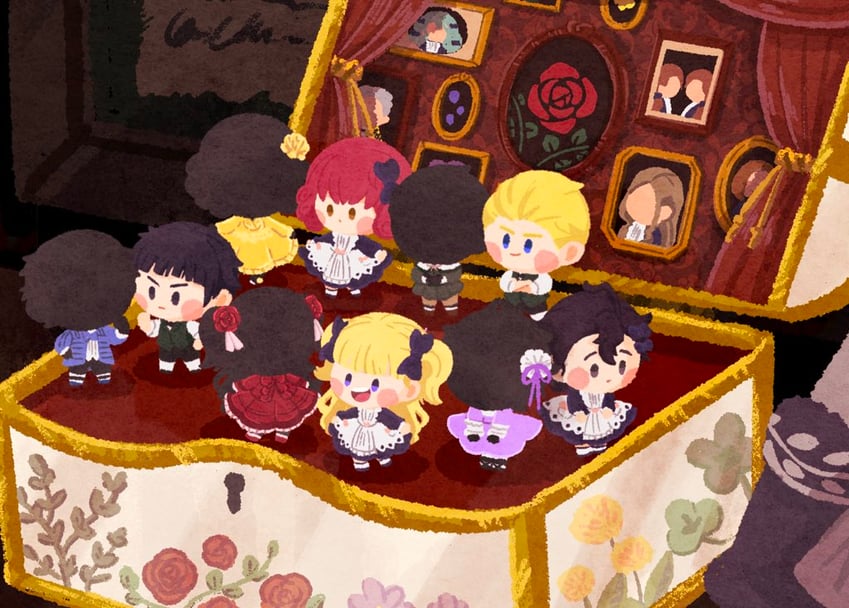emilico, kate, shaun, lou, barbie, and 9 more (shadows house) drawn by hagino_490