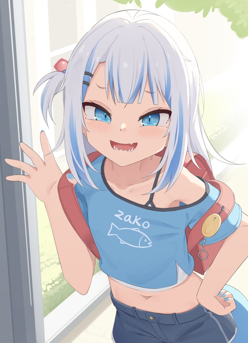 gawr gura (hololive and 1 more) drawn by tenroy