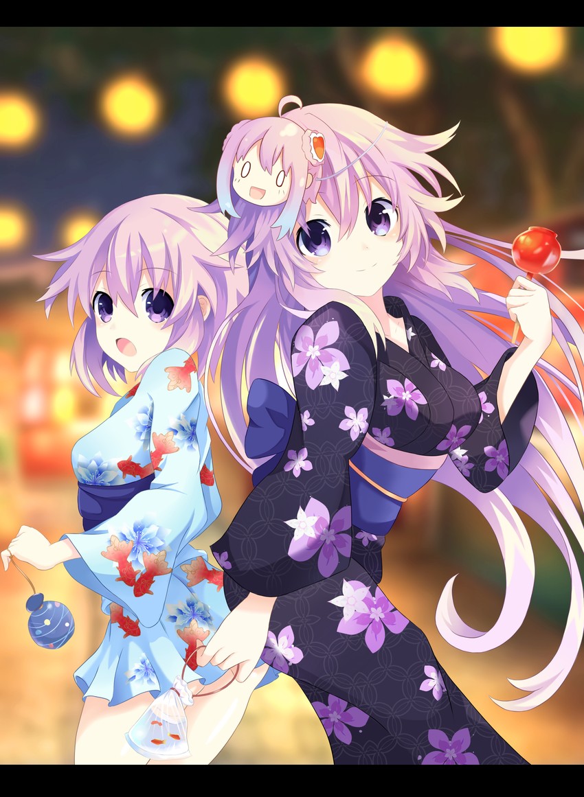 neptune, adult neptune, and ileheart (neptune and 2 more) drawn by ramu-on@_shinon