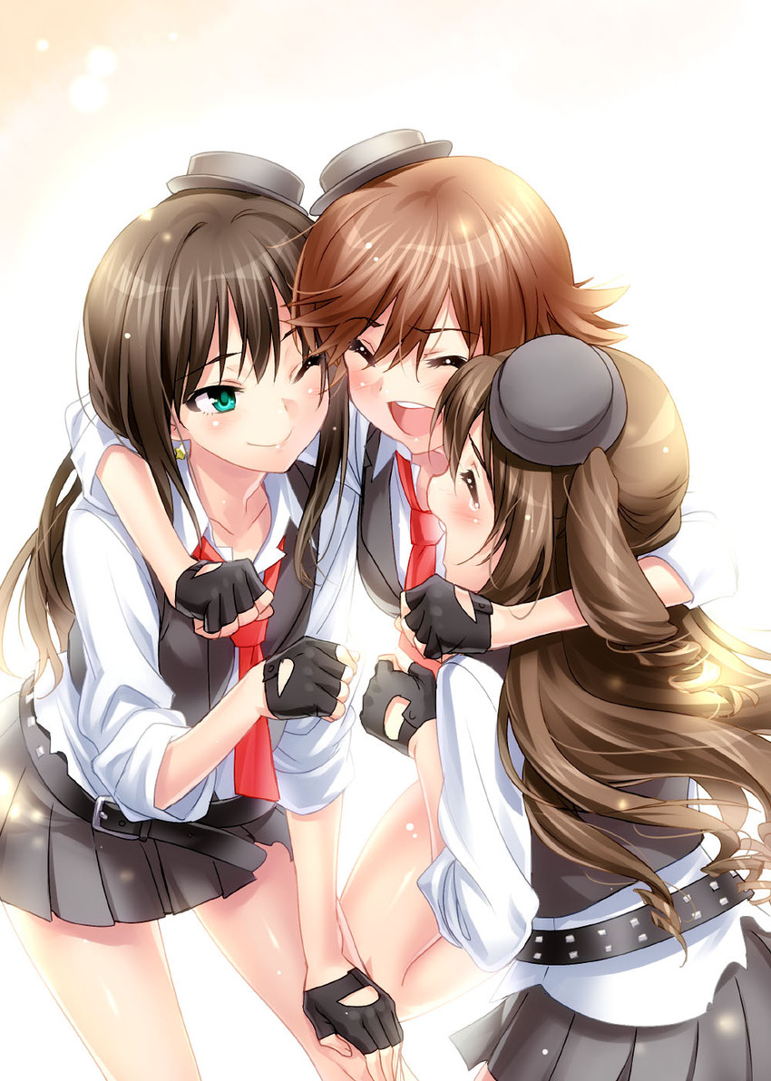 shibuya rin, shimamura uzuki, and honda mio (idolmaster and 1 more) drawn by zen_(kamuro)