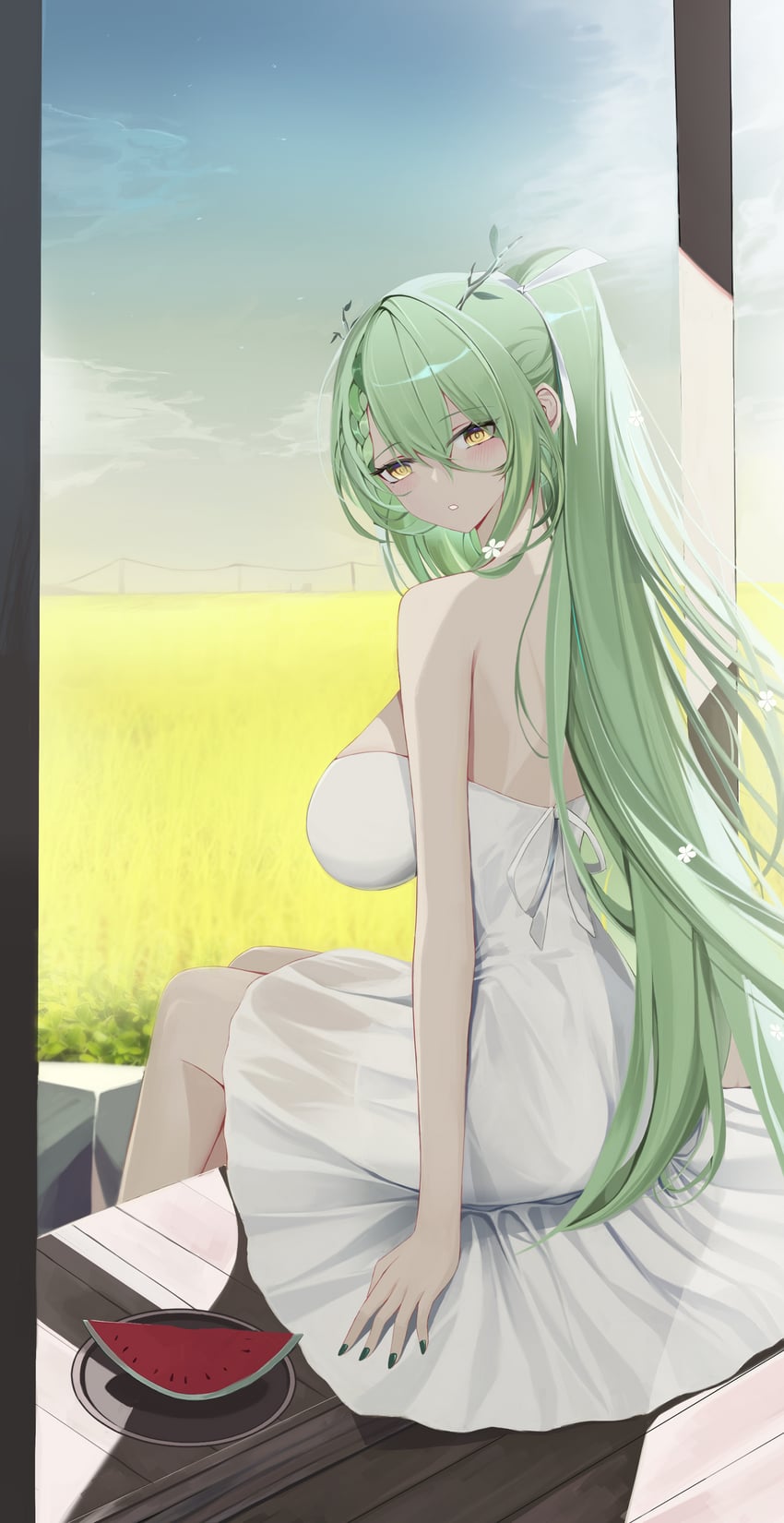 ceres fauna (hololive and 1 more) drawn by aliez