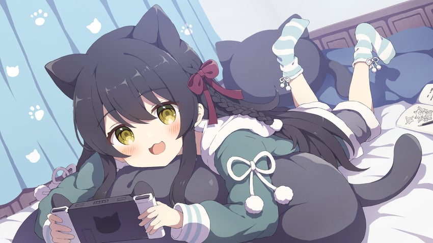 nekone suzu (indie virtual youtuber) drawn by tyomimas