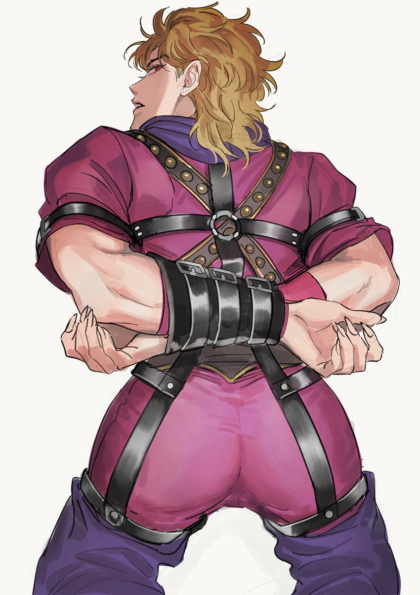 dio brando (jojo no kimyou na bouken and 1 more) drawn by bustersiri