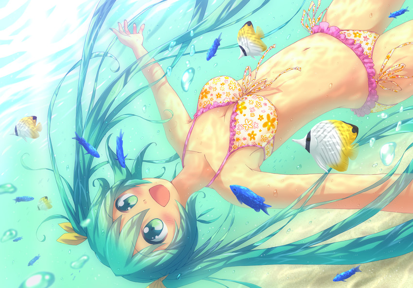 hatsune miku (vocaloid) drawn by aki_(akisora_hiyori)