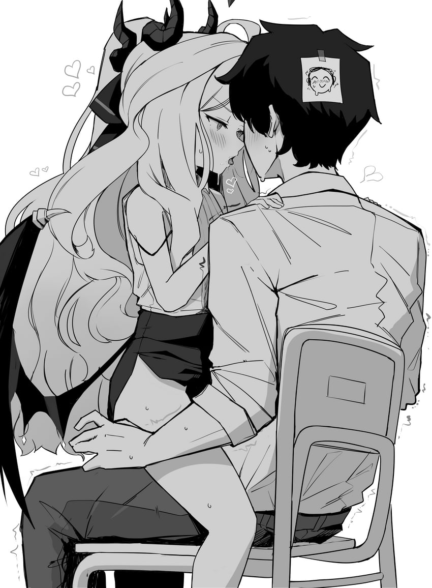 sensei, doodle sensei, and hina (blue archive) drawn by nauvvii
