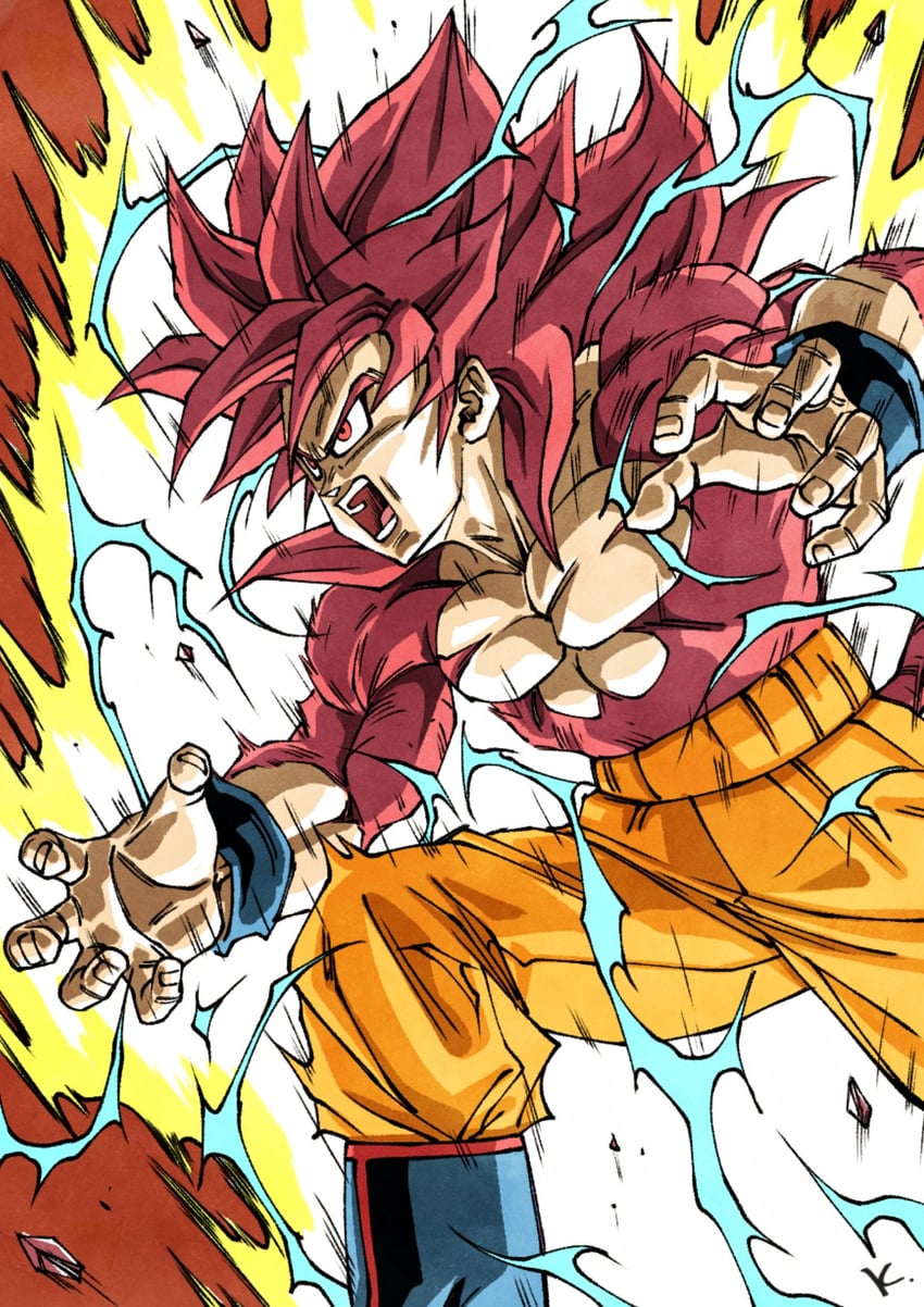 son goku (dragon ball and 1 more) drawn by kakeru_(dbskakeru)