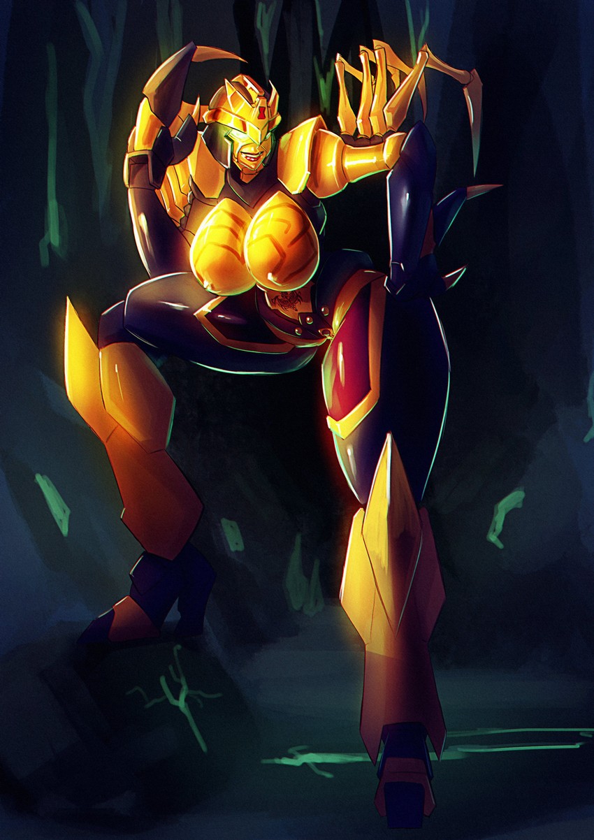 blackarachnia (transformers and 2 more) drawn by cosmikaizer