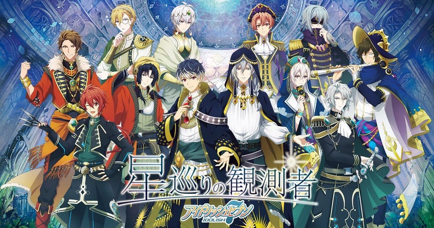 nanase riku, kujou tenn, osaka sougo, yotsuba tamaki, momo, and 11 more (idolish7)