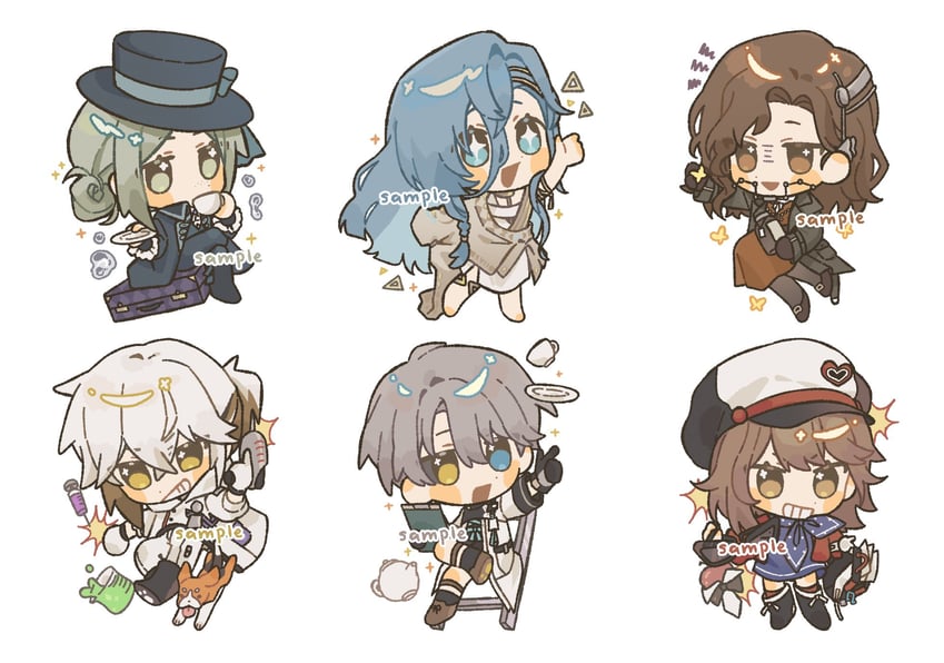 vertin, 37, regulus, apple, tooth fairy, and 2 more (reverse:1999) drawn by chocorocotan