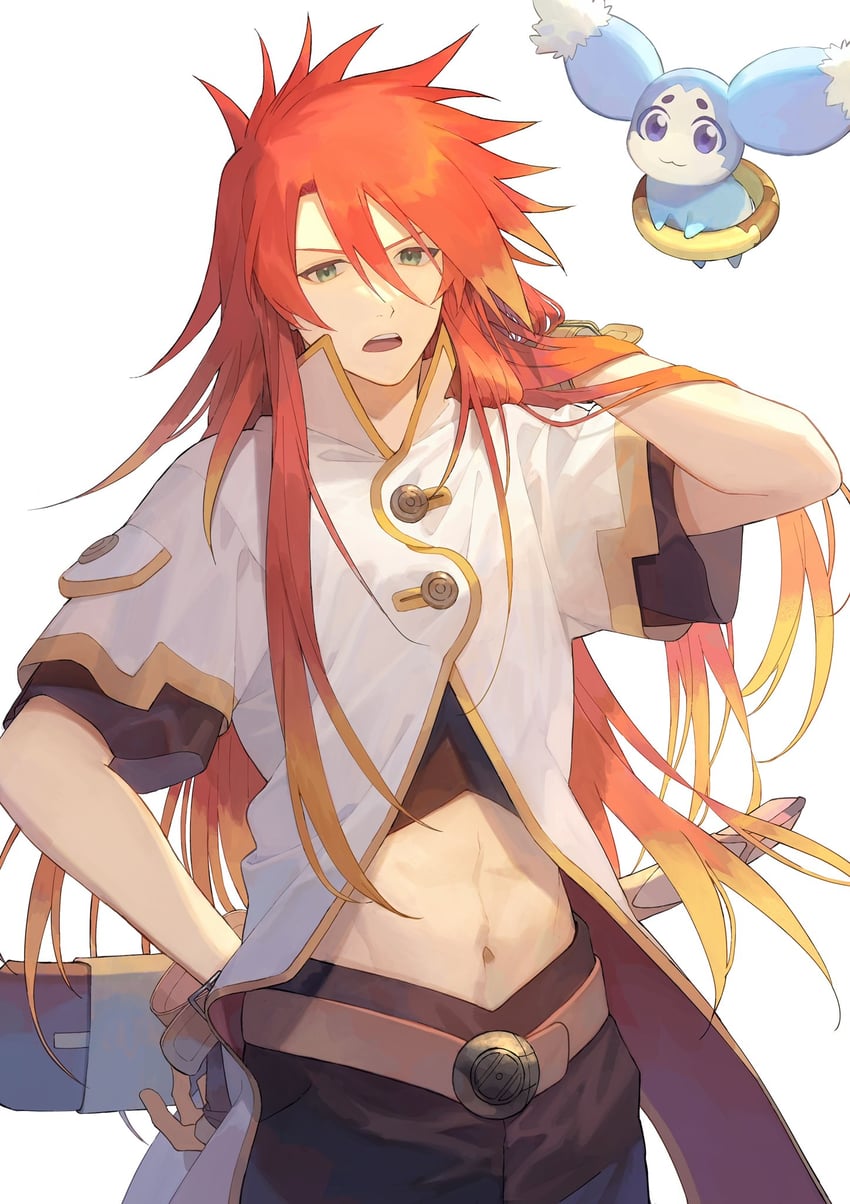 luke fon fabre and mieu (tales of and 1 more) drawn by kuromamechabita