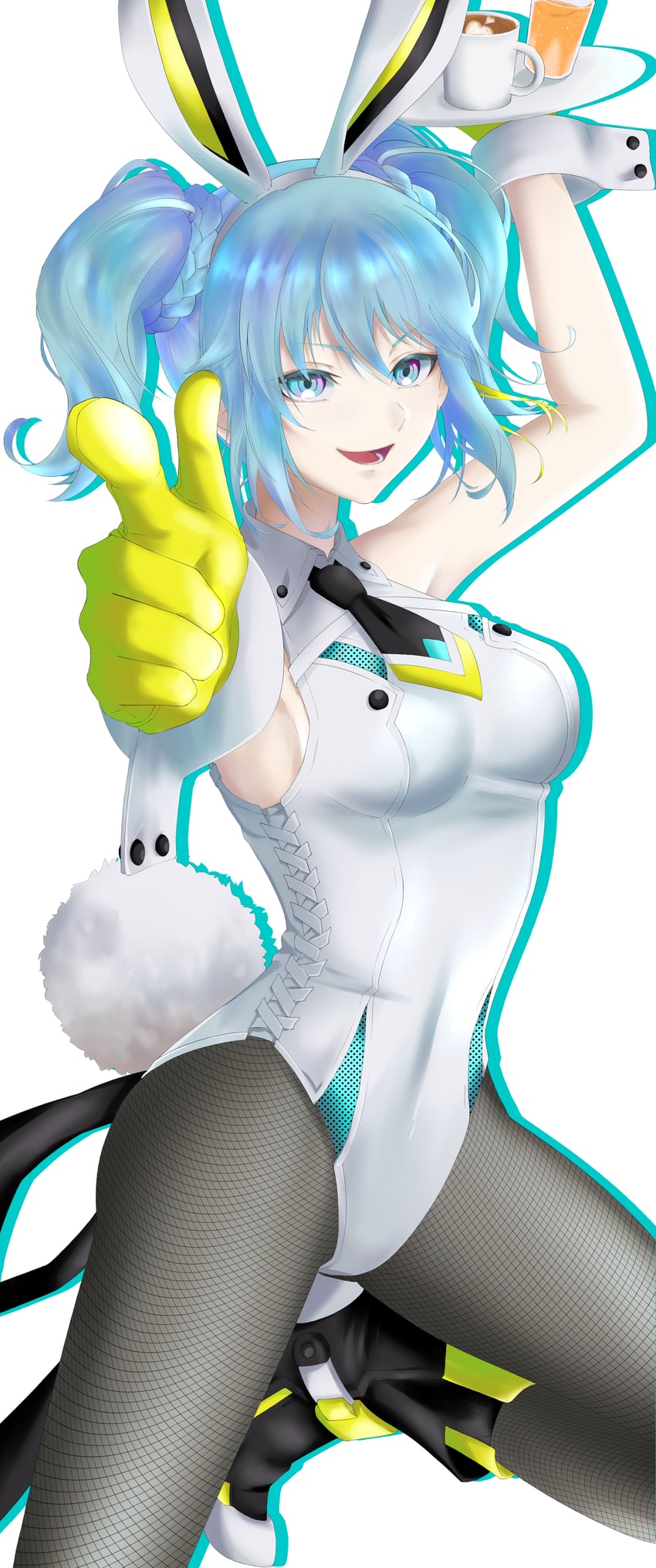 hatsune miku and bicute bunnies miku (vocaloid) drawn by nagumo59