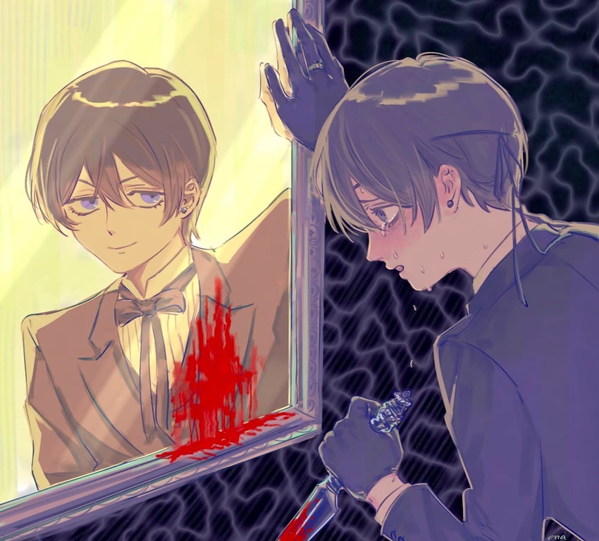 ciel phantomhive and ciel phantomhive's brother (kuroshitsuji) drawn by ena33333333