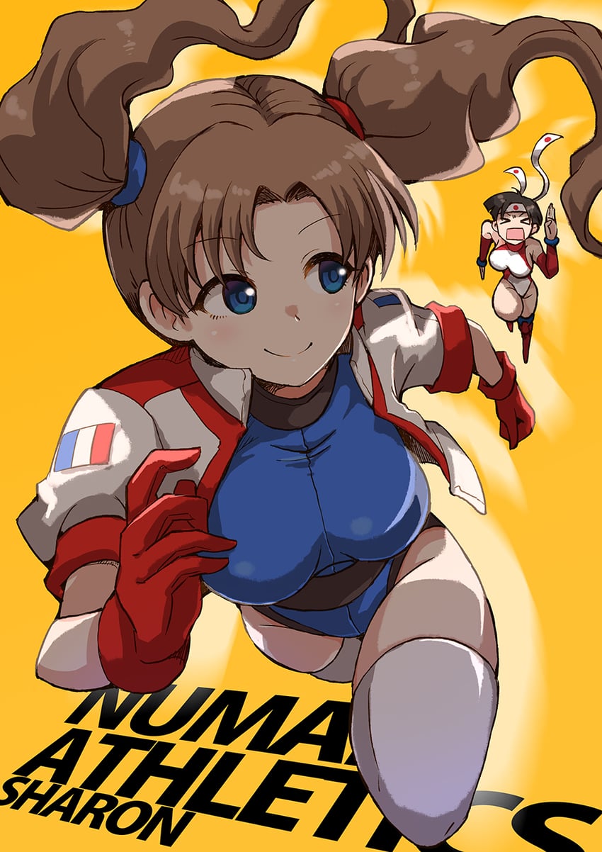sharon les halles and kotobuki makoto (numan athletics and 1 more) drawn by satomura_kyou