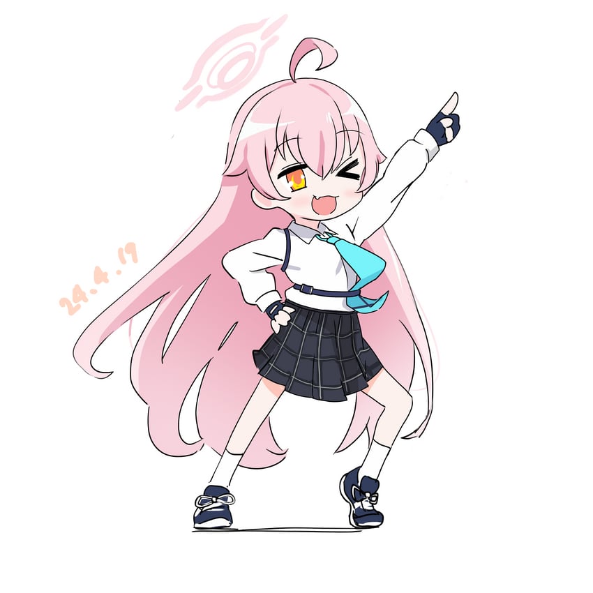 hoshino (blue archive and 1 more) drawn by recovery
