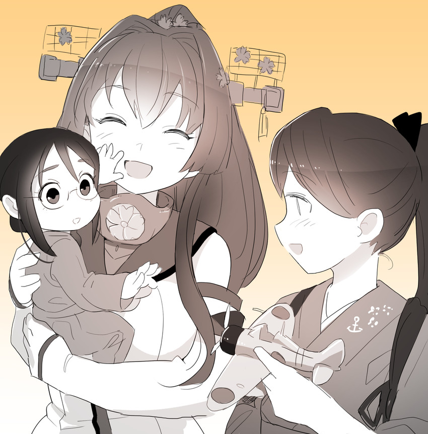 houshou, yamato, and shinano (original and 1 more) drawn by mizoki_kei