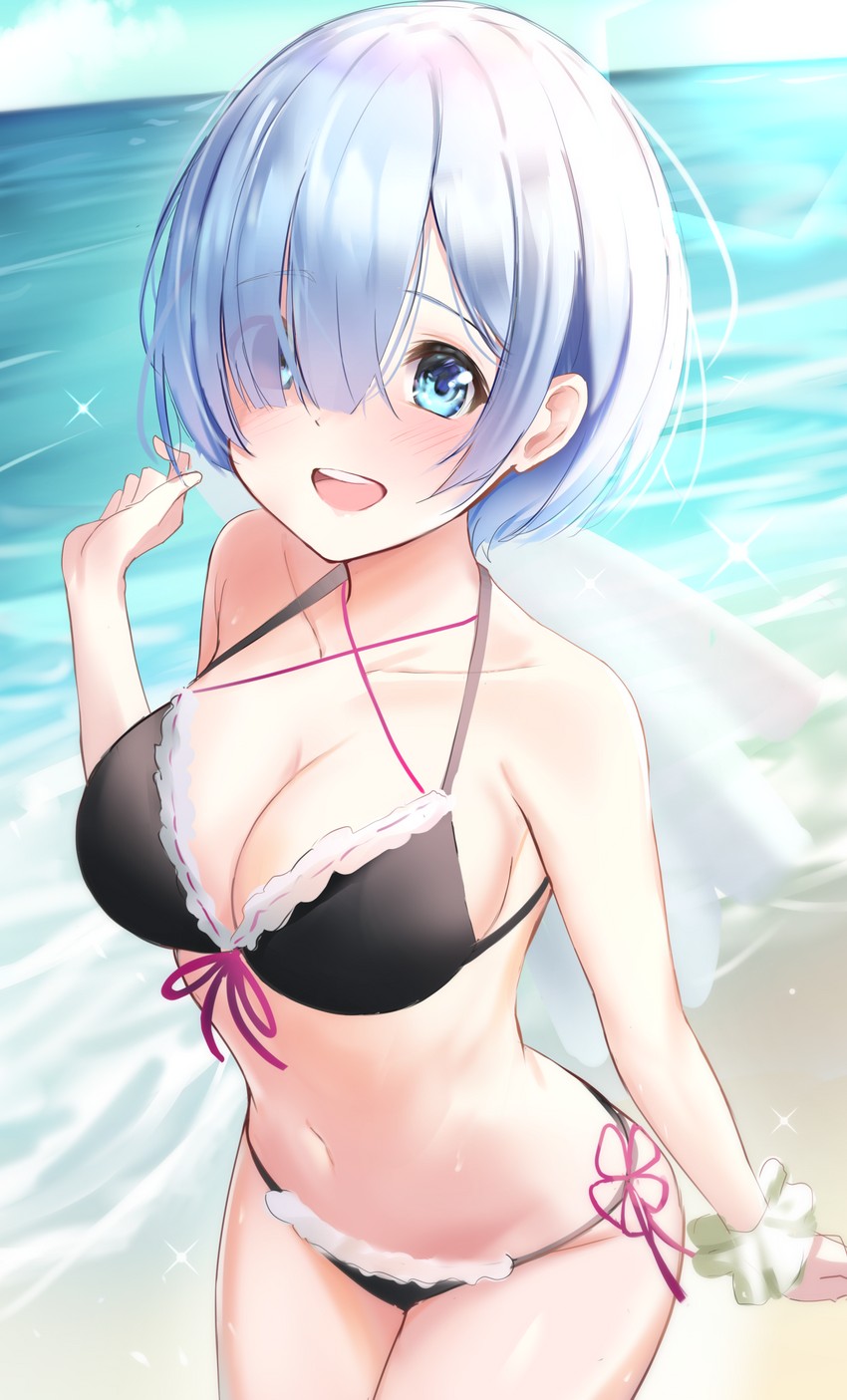 rem (re:zero kara hajimeru isekai seikatsu) drawn by moleshi