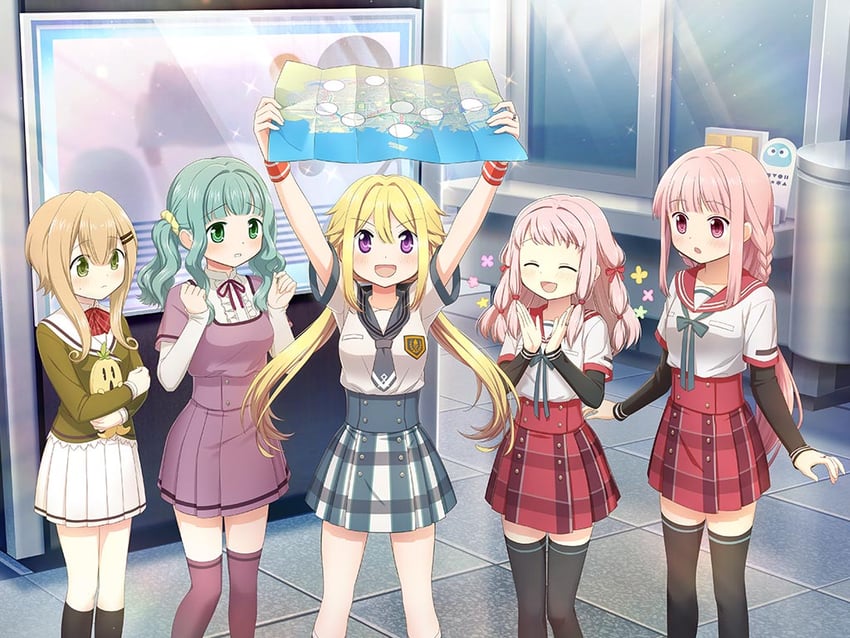 tamaki iroha, futaba sana, tamaki ui, mitsuki felicia, and satori kagome (mahou shoujo madoka magica and 1 more)